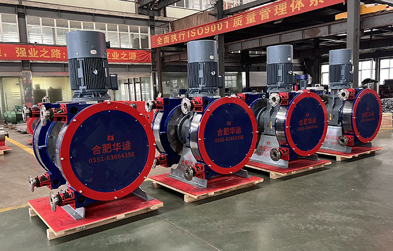 Hua Yun Machinery Successfully Ships a Batch of Dual-Tube High-Flow Hose Pumps