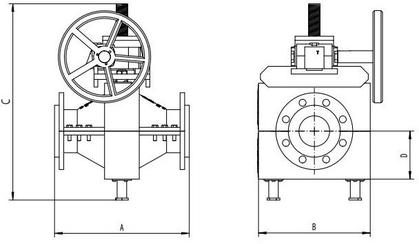 Q-type pinch valve Manual type