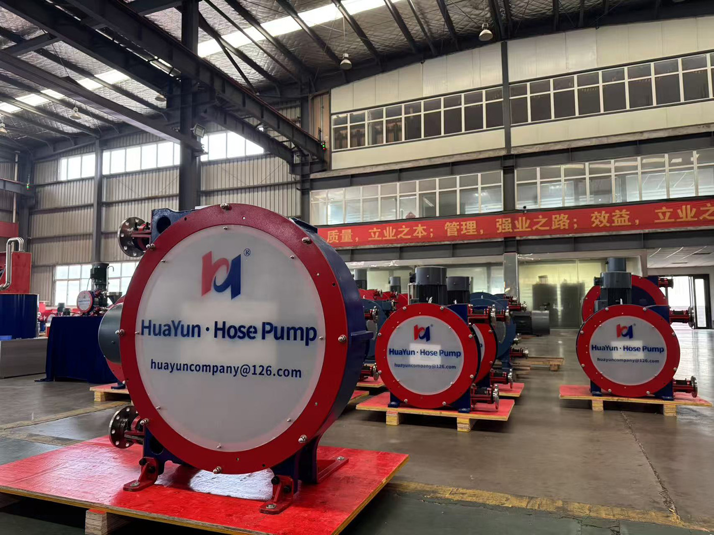 A batch of hose pumps specially customized for the U.S. market by Hefei Huayun Machinery Manufacturing Co., Ltd.