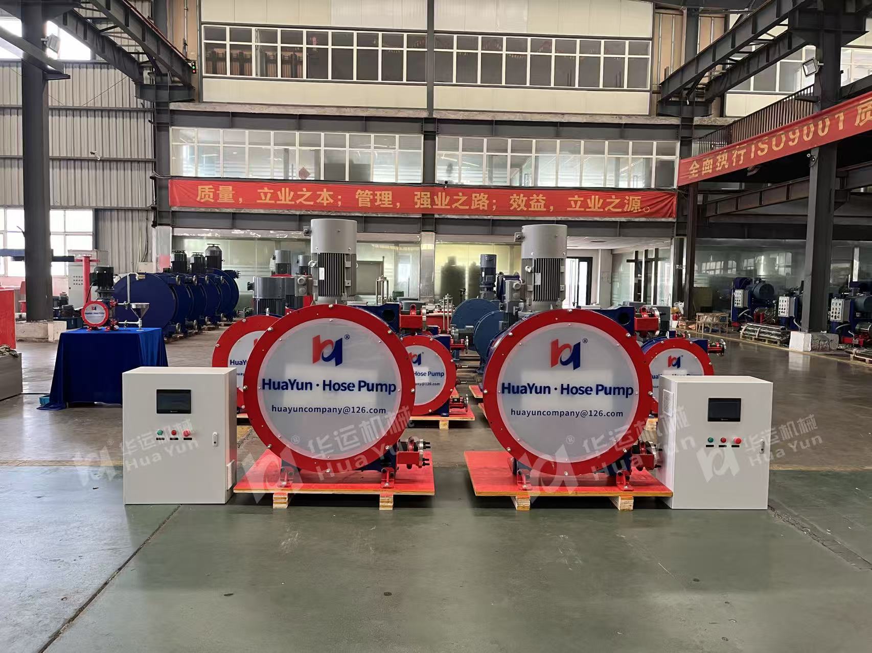 Huayun Heavy-Duty Intelligent Hose Pumps Exported to Europe, Upgrading Filter Press Feeding Systems